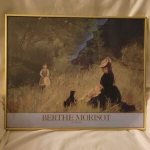 Vintage Berthe Morisot 'In The Park'  Professionally Framed Print Behind Glass